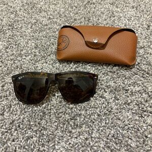 Ray-Ban Polarized Boyfriend Light Havana and Brown Sunglasses